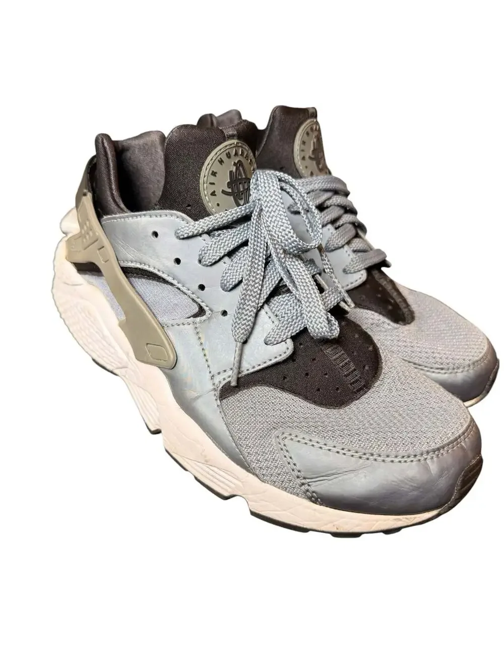 Nike Air Huarache Run Women's Grey/Black Running Sneakers